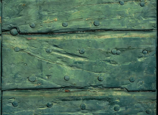 Fond de porte en bois vert — Photo
