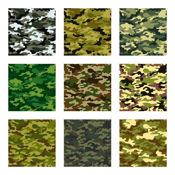 Bild mit militärischer Farbe der Grundfarbe khaki — Stockvektor