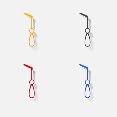 Etiket kağıt ürünleri gerçekçi öğesi tasarım illüstrasyon diş Asansör