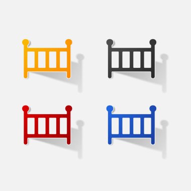 Etiket kağıt ürünleri gerçekçi öğe tasarlamak