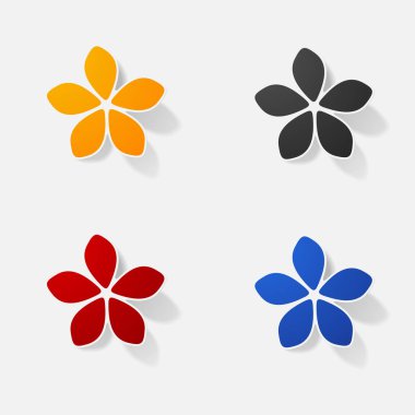 Etiket kağıt ürünleri gerçekçi öğe tasarlamak