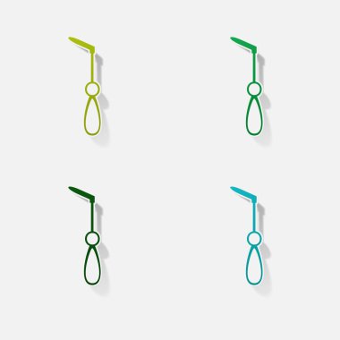 Etiket kağıt ürünleri gerçekçi öğesi tasarım illüstrasyon diş Asansör