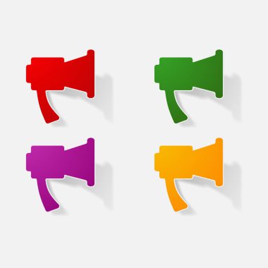 Etiket kağıt ürünleri gerçekçi öğe tasarlamak