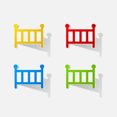 Etiket kağıt ürünleri gerçekçi öğe tasarlamak