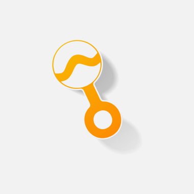 Etiket kağıt ürünleri gerçekçi öğe tasarlamak