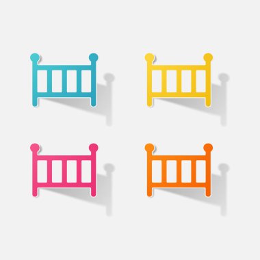 Etiket kağıt ürünleri gerçekçi öğe tasarlamak