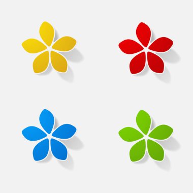 Etiket kağıt ürünleri gerçekçi öğe tasarlamak