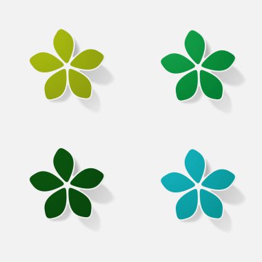 Etiket kağıt ürünleri gerçekçi öğe tasarlamak