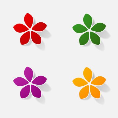 Etiket kağıt ürünleri gerçekçi öğe tasarlamak