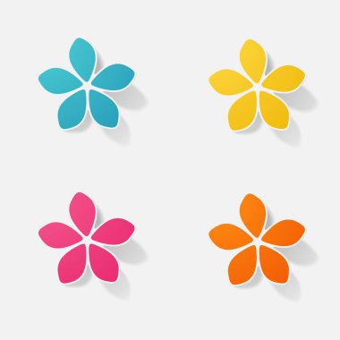 Etiket kağıt ürünleri gerçekçi öğe tasarlamak