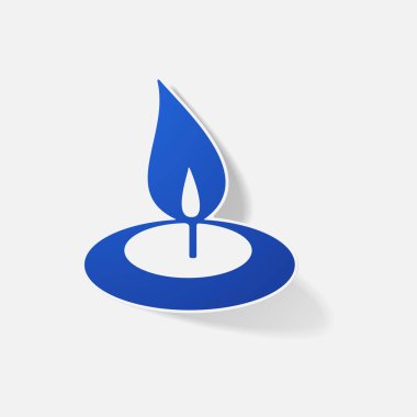 Etiket kağıt ürünleri gerçekçi öğesi tasarım illüstrasyon Spa mum