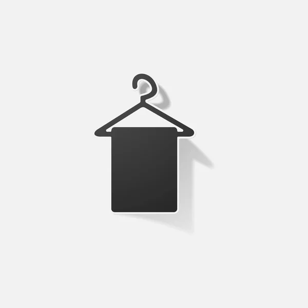 Etiqueta produtos de papel realista elemento design ilustração toalha —  Vetores de Stock