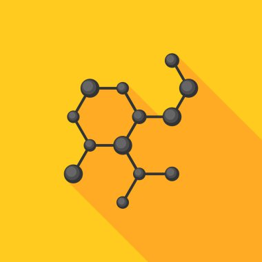 DNA yapısı düz. Vektör çizim. Sarmal molekülünün güzel