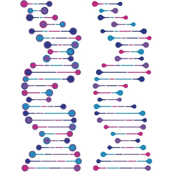 Dna arka plan. Vektör çizim. Güzel sarmal molekül yapısını — Stok Vektör