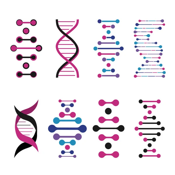 Abstract DNA background. Vector illustration. Beautiful structure of the spiral molecule — Stock Vector
