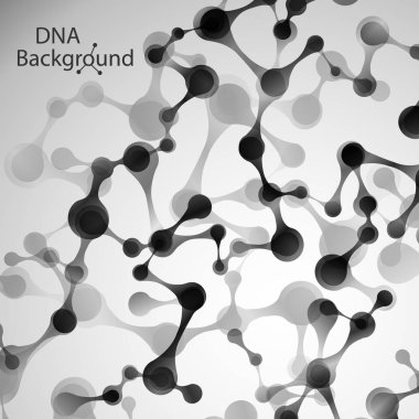 Dna arka plan. Vektör çizim. Güzel sarmal molekül yapısını