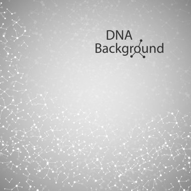 Dna arka plan. Vektör çizim. Güzel sarmal molekül yapısını
