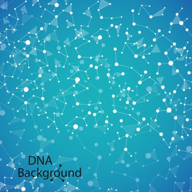Dna arka plan. Vektör çizim. Güzel sarmal molekül yapısını