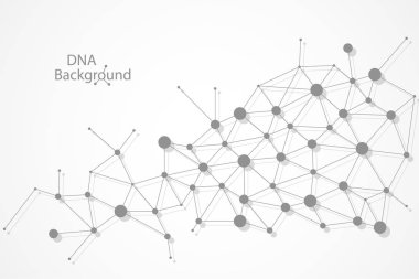 Dna arka plan. Vektör çizim. Güzel sarmal molekül yapısını