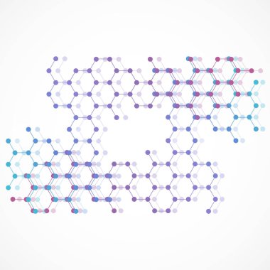 Dna arka plan. Vektör çizim. Güzel sarmal molekül yapısını