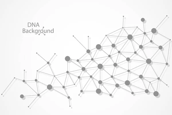 Abstracte achtergrond van Dna. Vectorillustratie. Mooie structuur van de molecule spiraal — Stockvector