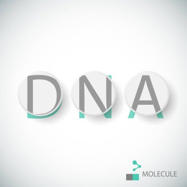 Logo dna yapısı. Molekülün vektör desen. Şirket için simge