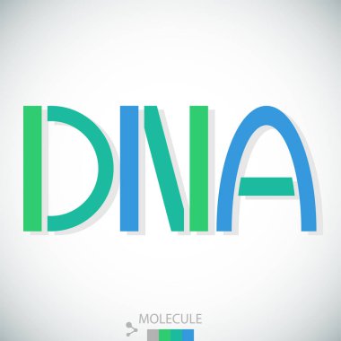 Logo dna yapısı. Molekülün vektör desen. Şirket için simge