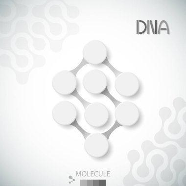 Logo dna yapısı. Molekülün vektör desen. Şirket için simge