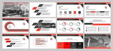 Bu şablon en iyisi olarak pazarlama ve reklam, broşür ve afiş, faaliyet raporu içinde kullanılan bir iş sunumu. Öğeleri bir koyu gri arka plan üzerinde