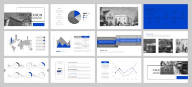 Bu şablon en iyisi olarak pazarlama ve reklam, broşür ve afiş, faaliyet raporu içinde kullanılan bir iş sunumu. Öğeleri bir koyu gri arka plan üzerinde