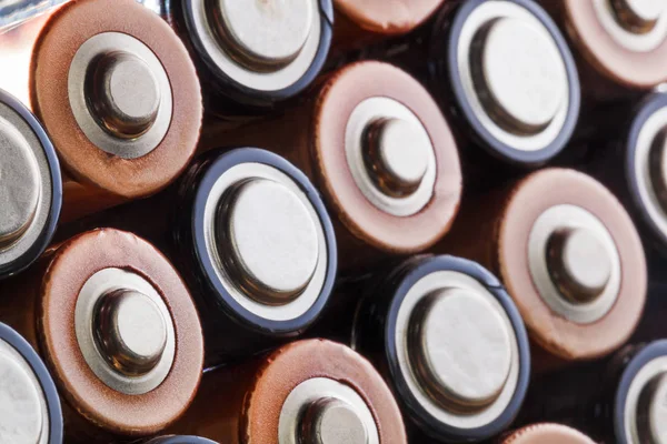 Närbild av Aa-batterier — Stockfoto