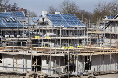 Hollanda'da konut inşaatı sitesi