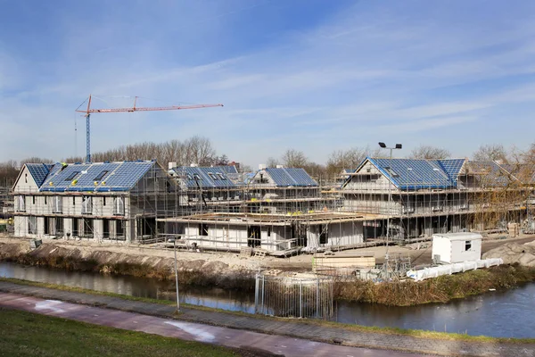 Residential construction site in the Netherlands — Stock Photo, Image