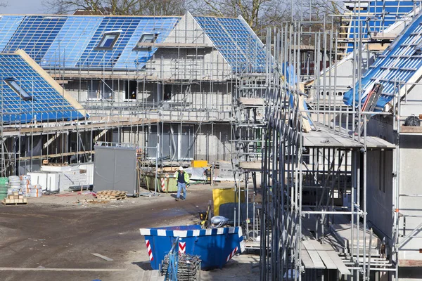 Residential construction site in the Netherlands — Stock Photo, Image