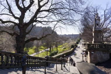 Edinburgh'daki Princes sokak Bahçe