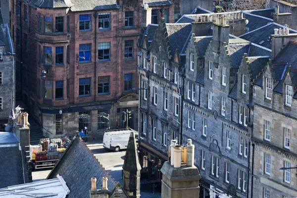 Straat in Edinburgh — Stockfoto