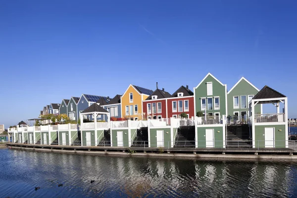 Colorful houses in Houten in the Netherlands