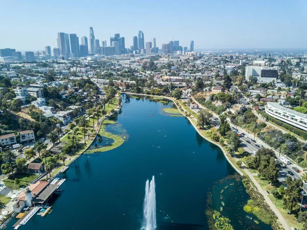 Los Angeles - drönarvy — Stockfoto