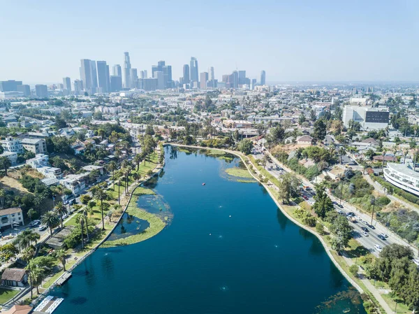 Los Angeles - drönarvy — Stockfoto