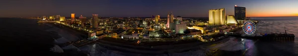 Vista del Drone en el horizonte de Atlantic City —  Fotos de Stock