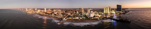 Utsikt over droner i Atlantic City Skyline – stockfoto