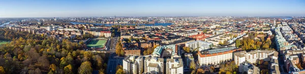 Vista del dron en Estocolmo, Suecia —  Fotos de Stock