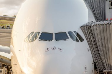 Büyük bir Airbus - stok görüntü yatılı