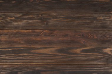 ahşap kahverengi tahıl doku, koyu ahşap duvar arka plan, ahşap masa Üstten Görünüm