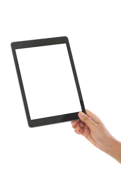 Bir tablet bilgisayar tutan el