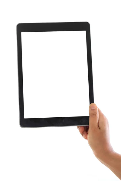 Bir tablet bilgisayar tutan el