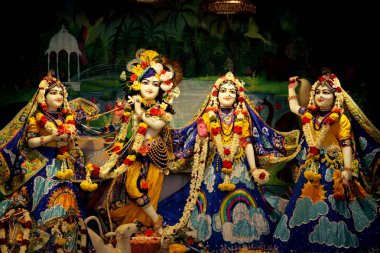 Radha ve Krishna, Chennai, Tamil Nadu, Hindistan, ISKCON'a Tapınağı, Chennai-Hindistan. Uluslararası toplum Krishna bilinci için ISKCON'a olduğunu