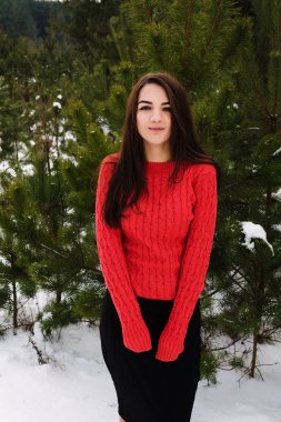 güzel manken portresi.