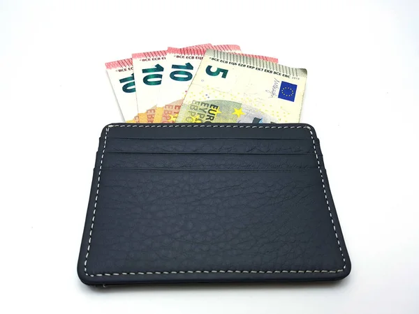 Euro banknot deri cüzdan
