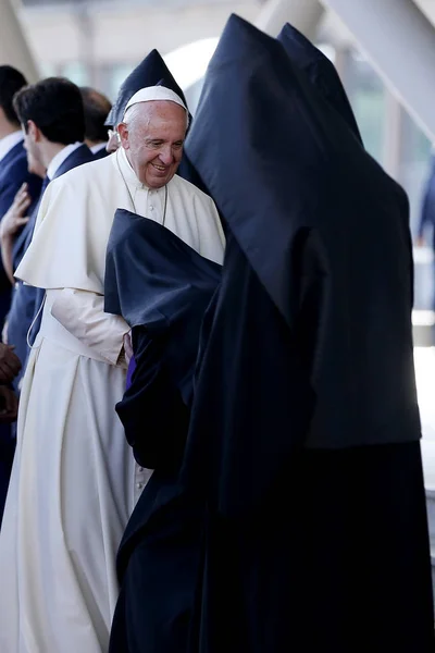 Papa Francisco chega à Armênia Imagens De Bancos De Imagens Sem Royalties